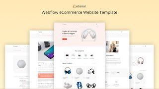 Etonal Webflow eCommerce Template | Multipurpose eCommerce Template