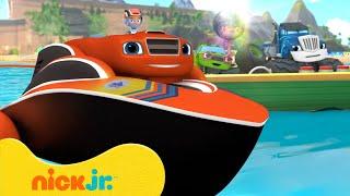 Speed Boat Blaze Saves the Day! ️ Blaze and the Monster Machines Scene | Nick Jr.