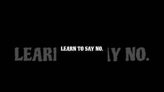 How To Say No?| #shorts #sayno #success