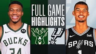 BUCKS at SPURS | FULL GAME HIGHLIGHTS | January 4, 2024