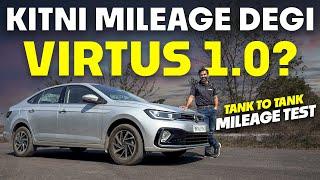 Virtus 1.0 Automatic Mileage Test using Tank-to-tank Method w/ Drive Review