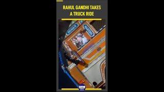 Congress leader Rahul Gandhi takes a truck ride from Delhi to Chandigarh, Watch | Oneindia News
