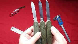 German Army Knife GAK108 ножи от производителей B&H, Victorinox 1 и 2 поколений