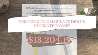 Vertex42 Debt Snowball | $13, 204.11 Debt Balance | Calculate Debt & Estimate Payoff