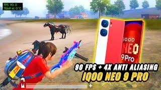 IQOO NEO 9 PRO BGMI TEST | SMOOTH + 90 FPS  MONSTER MODE | 3.4 UPDATE | HEATING BATTERY DRAIN PUBG