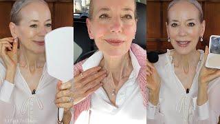 Timeless Style/Beauty Over 60: Trying Jane Iredale Makeup; Fine Jewelry Unboxing