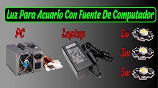 Como hace pantalla led...led screen luz para acuario