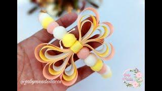 BORBOLETA DE GORGURÃO no arco de pompons by Gaby Mendes / Faça e venda muito / DIY - PAP