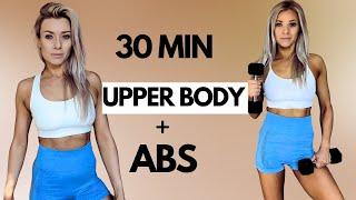 Sculpt Your Upper Body: 30-Minute Weights Workout for Strong Back, Shoulders & Abs