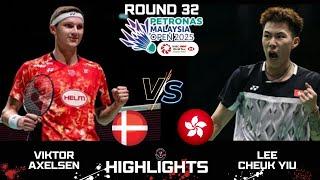 AMAZING | Viktor AXELSEN (DEN) vs LEE Cheuk Yiu (HKG)[MS]R32 | PETRONAS MALAYSIA Open 2025