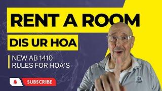 AB 1410 HOA Rules Changes