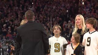 Drew Brees inducted into Saints Hall of Fame