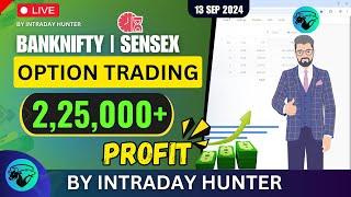 Live Intraday Trade | Bank nifty Option Trading by Intraday Hunter