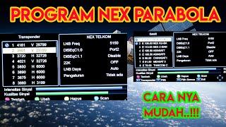 CARA PROGRAM RECEIVER NEX PARABOLA