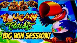 BONUSES ON FIRE WITH BULL BLITZ TOUCAN TWIST