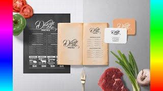 Mockup Templates: Restaurant Menu Mockup Scenes