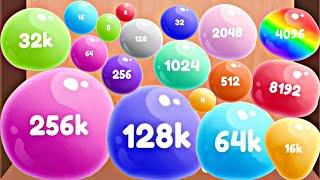 JELLY 2048 MERGE 3D - ASMR Gameplay (Balls Evolution, Level Up Jellies Suika Balls 2048)