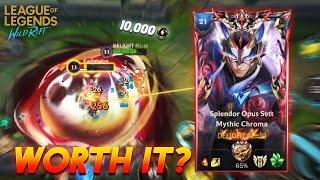 SPLENDOR OPUS SETT MYTHIC CHROMA IS WORTH?? | SETT VS MORDEKAISER | WILDRIFT