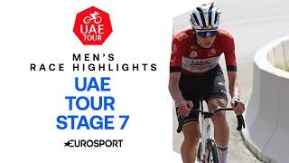 MASTERCLASS ‍️ | Stage 7 Race Men's Highlights UAE Tour 2025 | Eurosport Cycling