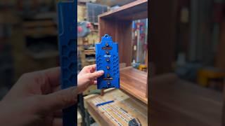 Installing shelf pins #woodworker #diy #howto #shelfs #craftsmanship #maker