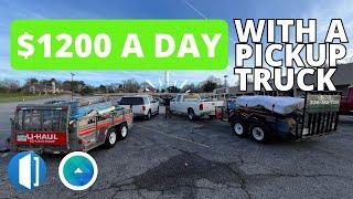 HOW TO MAKE $1200 A DAY WITH A PICKUP TRUCK | The Best App For Small Businesses