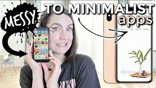 How to declutter and organize iPhone apps (for a REAL minimalist phone!) | DIGITAL MINIMALISM