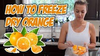 How to Freeze Dry Orange
