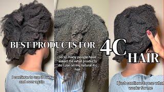 BEST 4C HAIR PRODUCTS I USE | Current 4C Hair Favorites