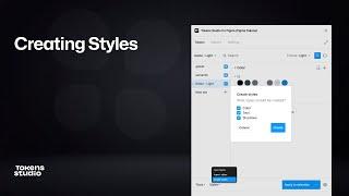 Creating Styles with Tokens Studio for Figma