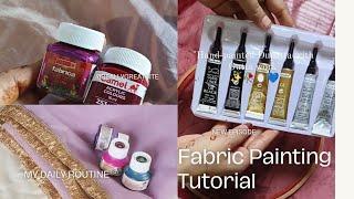 fabric painting  | fabric painting on clothes  | fabric painting for beginners