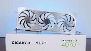 Perfect RTX 4070 Ti for White PC Builds - Gigabyte GeForce RTX 4070 Ti AERO OC 12G Unboxing