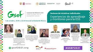 GSEF2021.  Learning and monitoring experiences for SSE (October 5th)