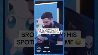 BRO CHANGED HIS SPOTIFY MID-GAME 