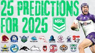 25 Predictions for the 2025 NRL Season!