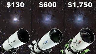 $130 Telescope vs. $600 Telescope vs. $1,750 Telescope