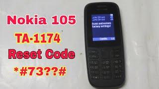 Nokia 105 (TA-1174) Factory Reset/Hard Reset Code || All Nokia Factory Reset Code