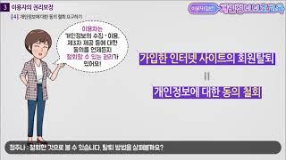 [KISA 강의] 개인정보보호 교육과정 - 일반용③