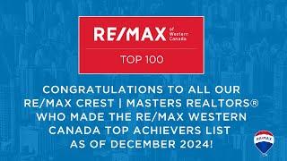  RE/MAX of Western Canada | Top 100 Achievers as of December 2024 