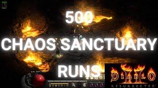 I RAN CHAOS SANCTUARY 500 TIMES, CHARM DROP GALORE - Diablo 2 resurrected