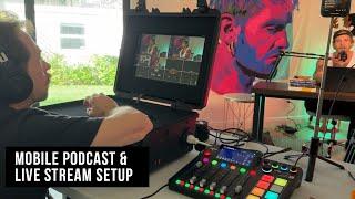 Mobile Podcast Setup | Live Box, Blackmagic Atem Mini Rodecaster Pro II