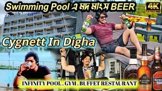 Cygnett Inn Sea View Digha |  মদ মাংস বিয়ার  খাও জমিয়ে | Rooftop pool Cygnett Inn Digha Review |