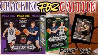 Cracking Packs Looking For Caitlin Clark! Panini Prizm 2024 Draft Picks Mega & Blaster Box