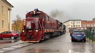 [HD 4K] The Finger Lakes Railway GC2 Train in Action - Canandaigua, NY