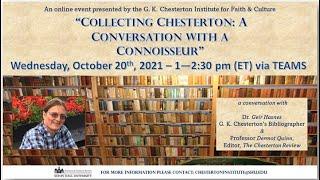 Collecting Chesterton  A Conversation with a Connoisseur