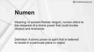 Numen Meaning