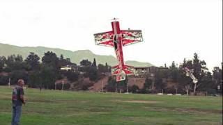 Ultra Micro eXtreme UMX Extra 300 3D E-flite Video outdoors