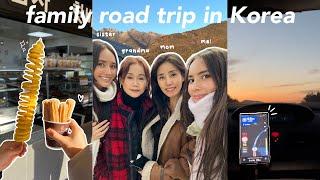 what i eat on a family road trip  Korean gas stop & convenience store food, car mukbang, deep talk!