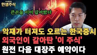외국인이 갈아탄 '이 주식' 원전 다음 대장주 예약이다, 악재가 터져도 오르는 한국증시로 큰손들 이미 갈아탔다 [인생주식]