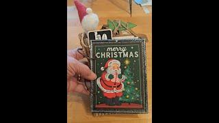 Christmas junk journal flip through  Merry Christmas Ring Bound Junk Journal (Sold-Thank you)