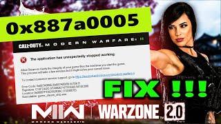 Error code #0x887a0005 mw2 Fix | warzone 2.0/#modernwarfare2 0x887a0005 error || by borntoplaygames